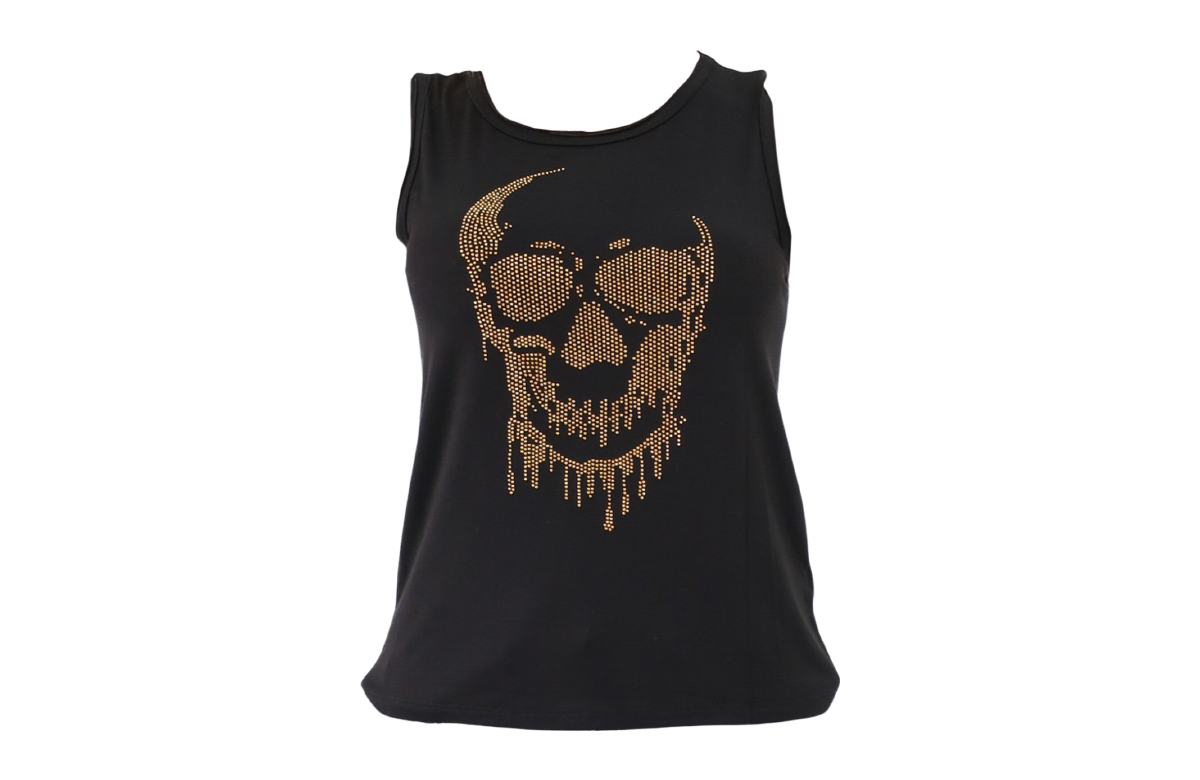 Skull Tank Top Flatlay