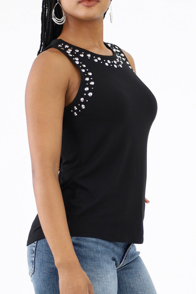 Pigment Processing Studs Tank Top