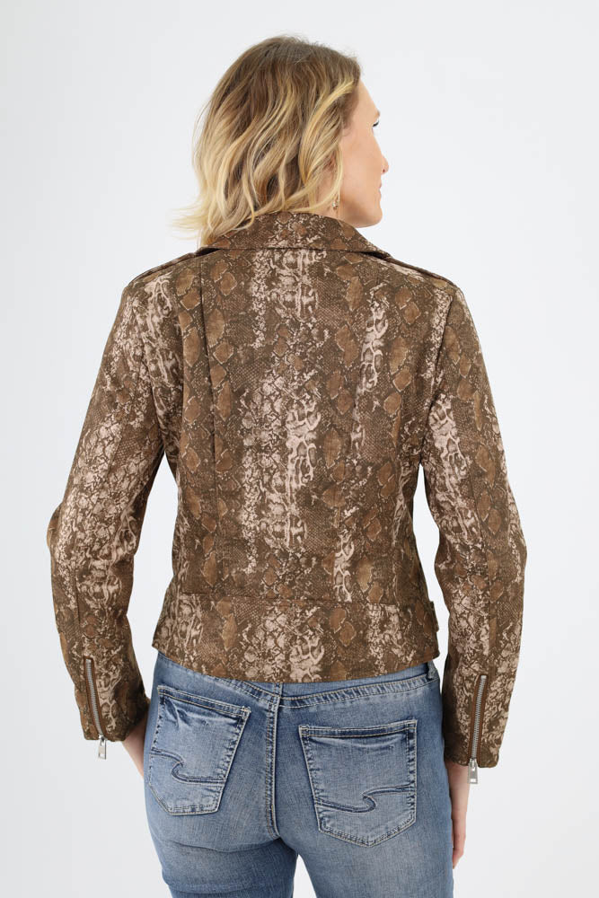 Back of Snake Print Jacket