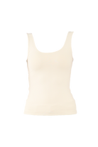 Ivory womens tank top flatlay