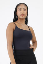 Black Adjustable Strap Bodysuit