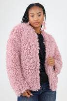 Lavendar Faux Fur Jacket