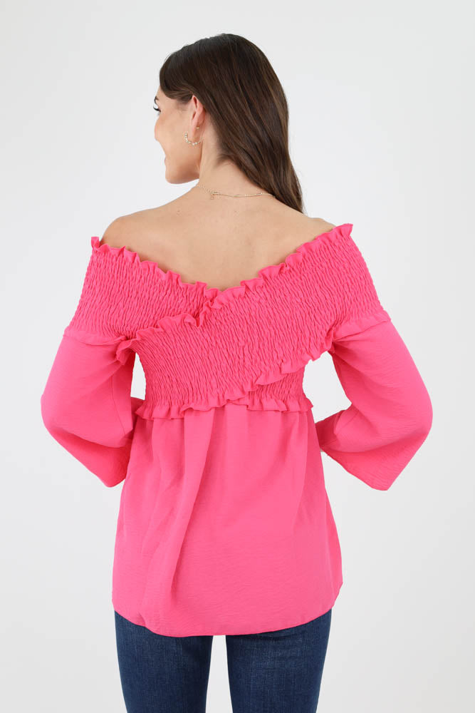 Back of pink Elegant Blouse