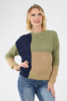 Colorblock Knit Pullover