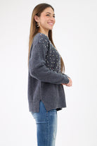 Dark Gray Pearl Sweater