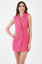 Pink Tweed Dress