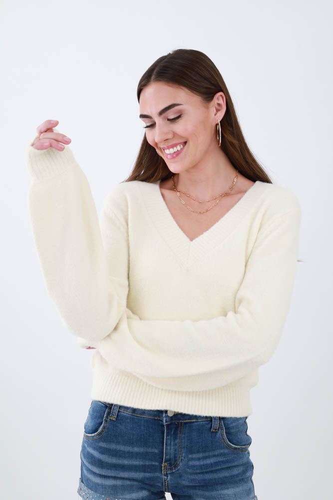 Cream Cozy Sweater