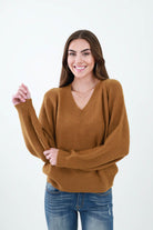 Brown Crew Neck Sweater