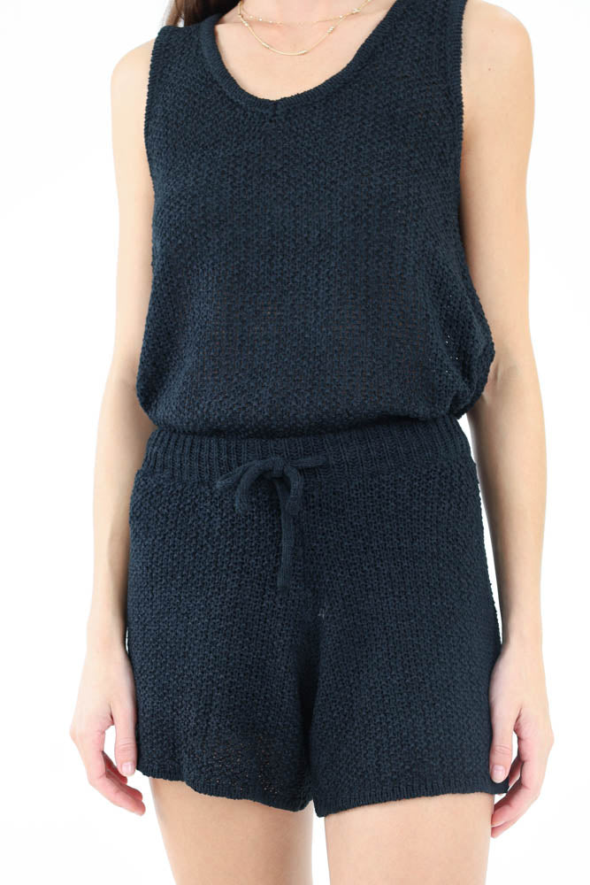 Summer Breeze Knit Shorts -Mocha