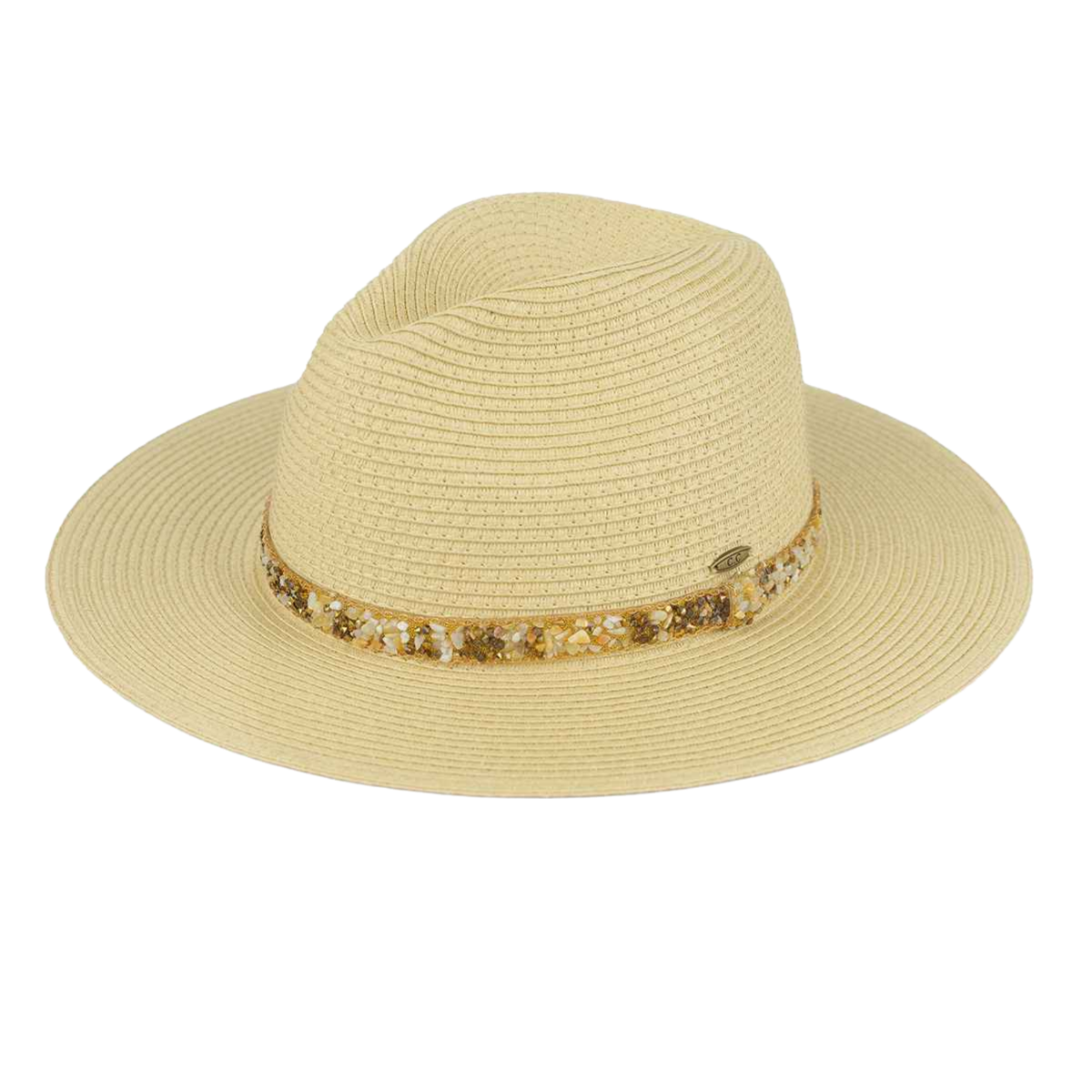 Dark Brown Panama Hat Flatlay