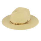 Dark Brown Panama Hat Flatlay