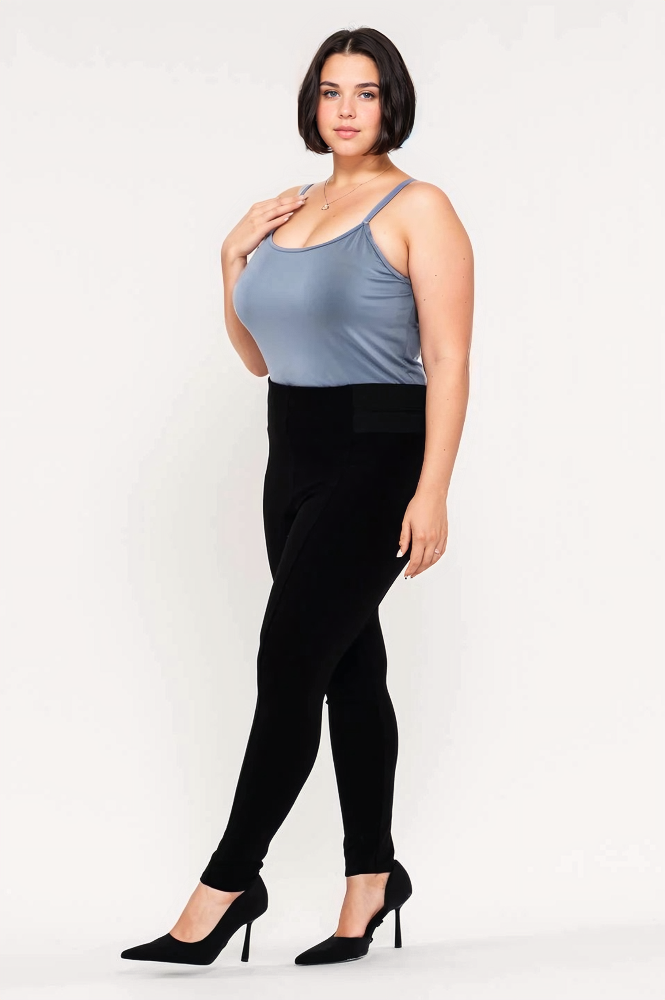 Sculpted Comfort Skinny Leggings - Black