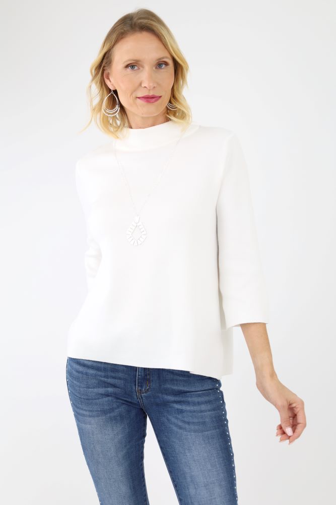 Cream Bell Sleeve Sweater