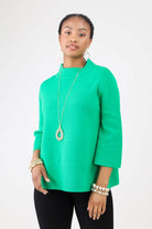 Green Bell Sleeve Sweater