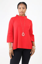 Red Bell Sleeve Sweater